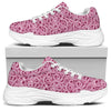 Pink Octopus Tentacles Pattern Print White Chunky Shoes
