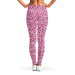 Pink Octopus Tentacles Pattern Print Women's Leggings