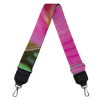 Pink Orchid Flower Print Bag Strap