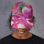 Pink Orchid Flower Print Baseball Cap