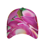 Pink Orchid Flower Print Baseball Cap