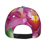Pink Orchid Flower Print Baseball Cap