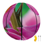 Pink Orchid Flower Print Basketball