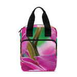 Pink Orchid Flower Print Bible Tote Bag