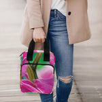 Pink Orchid Flower Print Bible Tote Bag