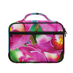 Pink Orchid Flower Print Briefcase Bible Bag