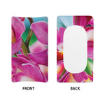 Pink Orchid Flower Print Changing Pad Cover