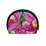Pink Orchid Flower Print Coin Purse