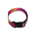 Pink Orchid Flower Print Dog Collar