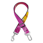 Pink Orchid Flower Print Dog Seat Belt