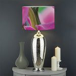 Pink Orchid Flower Print Drum Lamp Shade
