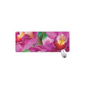 Pink Orchid Flower Print Extended Mouse Pad