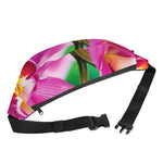 Pink Orchid Flower Print Fanny Pack