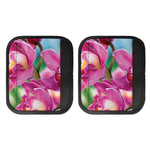 Pink Orchid Flower Print Handle Covers