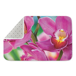 Pink Orchid Flower Print Indoor Door Mat
