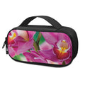 Pink Orchid Flower Print Portable Cooler Travel Case