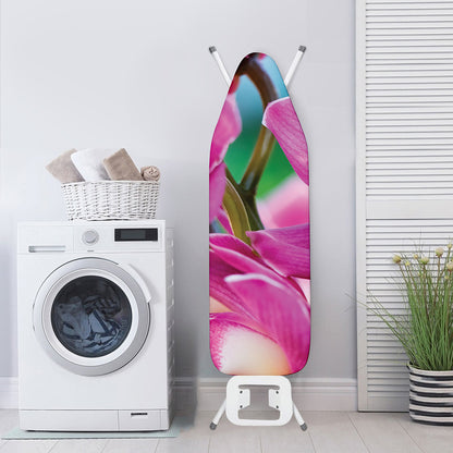 Pink Orchid Flower Print Ironing Board Cover