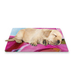 Pink Orchid Flower Print Pet Cooling Mat Cover