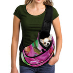 Pink Orchid Flower Print Pet Sling Carrier
