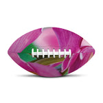 Pink Orchid Flower Print Rugby Ball
