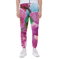 Pink Orchid Flower Print Joggers