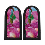 Pink Orchid Flower Print Skillet Handle Cover