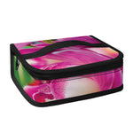 Pink Orchid Flower Print Small Lunch Bag