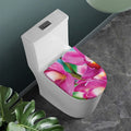 Pink Orchid Flower Print Toilet Lid Cover