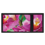 Pink Orchid Flower Print Trifold Wallet