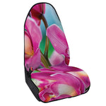 Pink Orchid Flower Print Waterproof Car Seat Cover