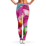 Pink Orchid Flower Print Women's Leggings