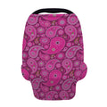 Pink Paisley Pattern Print Baby Seat Cover