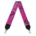 Pink Paisley Pattern Print Bag Strap