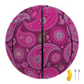 Pink Paisley Pattern Print Basketball