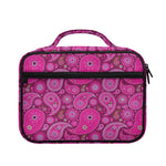 Pink Paisley Pattern Print Briefcase Bible Bag