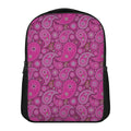 Pink Paisley Pattern Print Casual Backpack