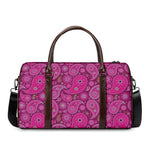 Pink Paisley Pattern Print Duffle Bag