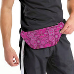 Pink Paisley Pattern Print Fanny Pack