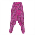 Pink Paisley Pattern Print Hammer Pants