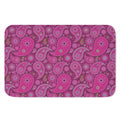 Pink Paisley Pattern Print Indoor Door Mat