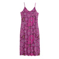 Pink Paisley Pattern Print Jersey Midi Cami Dress
