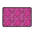 Pink Paisley Pattern Print Kitchen Mat