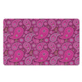 Pink Paisley Pattern Print Polyester Doormat
