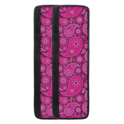 Pink Paisley Pattern Print Refrigerator Handle Covers