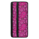 Pink Paisley Pattern Print Refrigerator Handle Covers