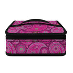 Pink Paisley Pattern Print Small Lunch Bag