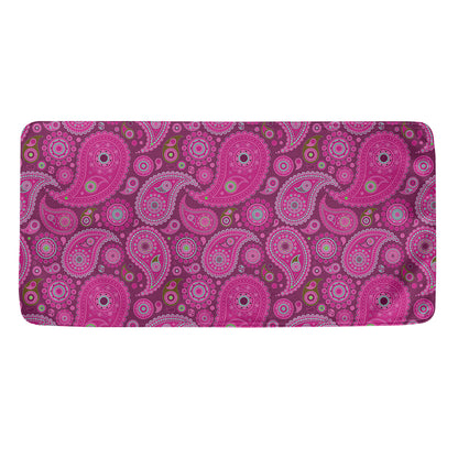 Pink Paisley Pattern Print Towel