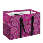 Pink Paisley Pattern Print Utility Tote Bag