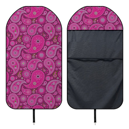 Pink Paisley Pattern Print Waterproof Car Seat Cover