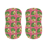 Pink Palm Leaf Avocado Print Bar Stool Covers